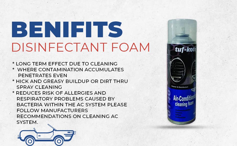 tuf-kote® 6146 Air Conditioner Coil Cleaner and Disinfectant Foam Spray