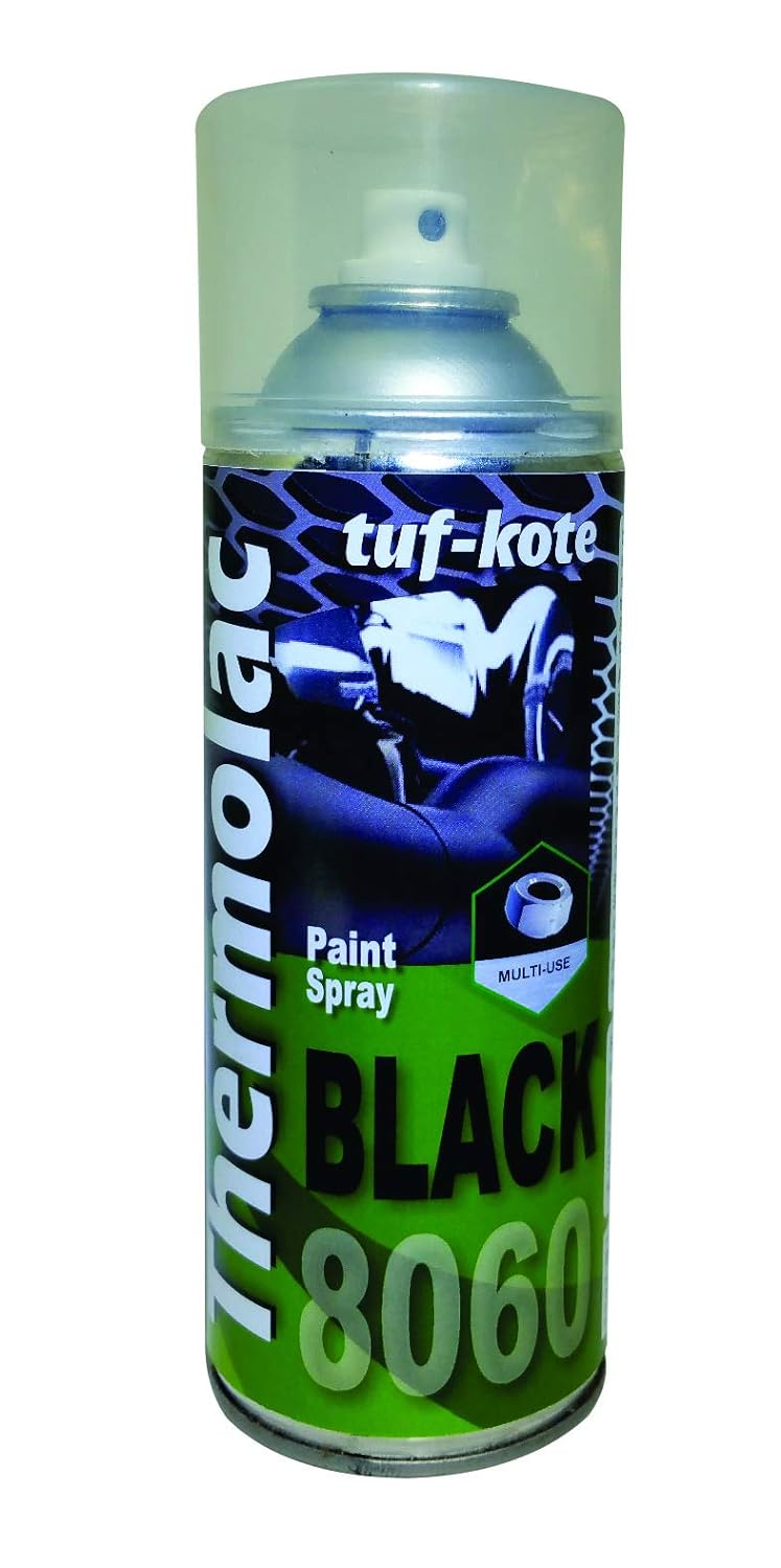 tuf-kote® 8060 THERMOLAC Heat Resistant Corrosion Prevention, Black Paint Spray Silencer Coating