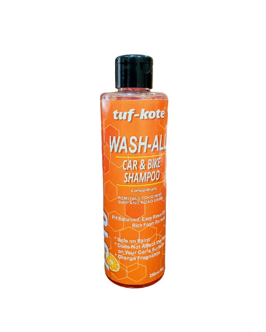 tuf-Kote® 7510 WashAll Car Wash Shampoo Concentrate [250ml] | High Foam for Deep Cleaning | Remove Tough Dirt | Safe on Paint | pH Neutral