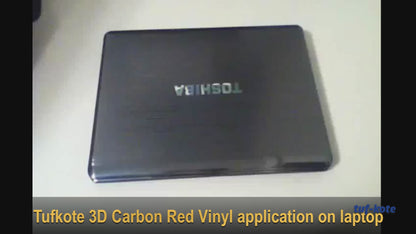 tuf-kote® Vinyl Laptop Skin Sticker, 3D Carbon Fiber Design - Free Size for All Laptop Models (Upto 15.6 inches)