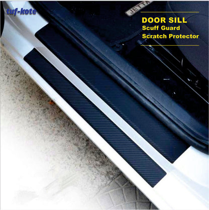 tuf-kote® 4PCS Car Sticker Universal Anti-Scratch Door Sill Scuff Guard Car Decal