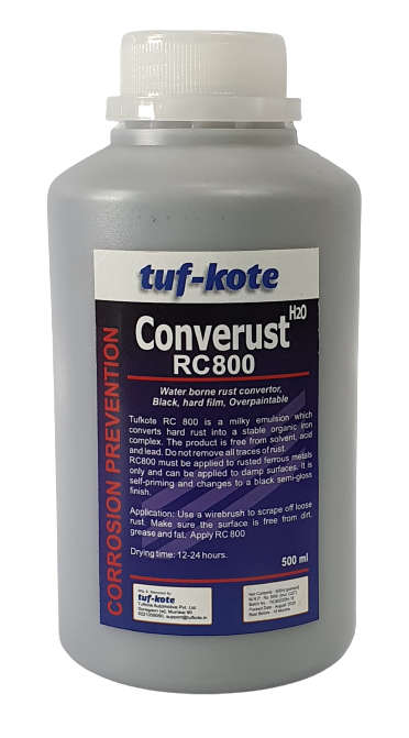tuf-kote® CONVERUST RC800 Eco-Friendly Rust Converter and Primer All-in-One, Ultimate One-Step Solution to Convert Rusted Metal Surfaces and Prevent Further Rusting