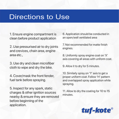 tuf-kote® 4050 THERMALAC, Heat Resistant Engine Coating Spray for Car, TRANSPARENT