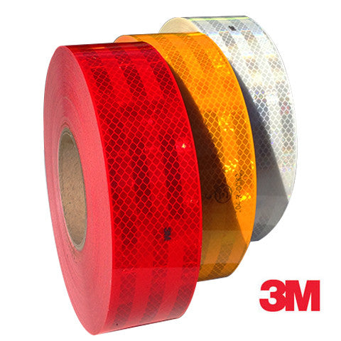 3M Series 9833 Conspicuity Markings High Intensity Prismatic Grade Reflective Tape, 2 inch Width