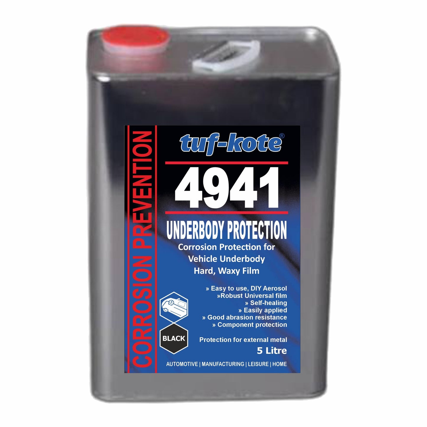 tuf-kote 4941 Underbody Rust Proofing Wax Spray | Heavy-Duty Car & SUV Chassis Anti-Corrosion Protection Sealant | Stops Existing Rust, Moisture & Road Salt Damage