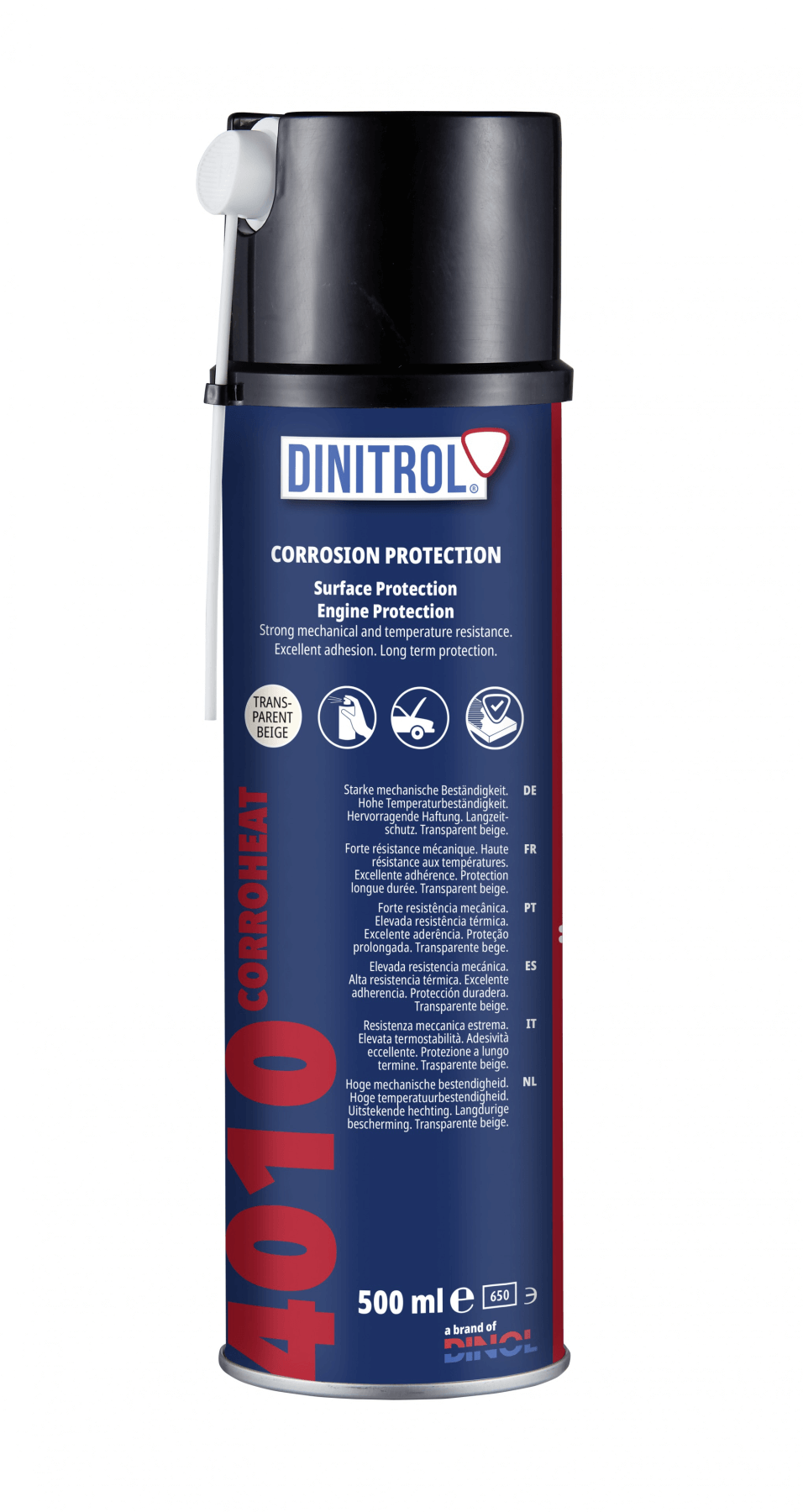 DINITROL 4010 : Resistant corrosion inhibitor for surface and engine protection