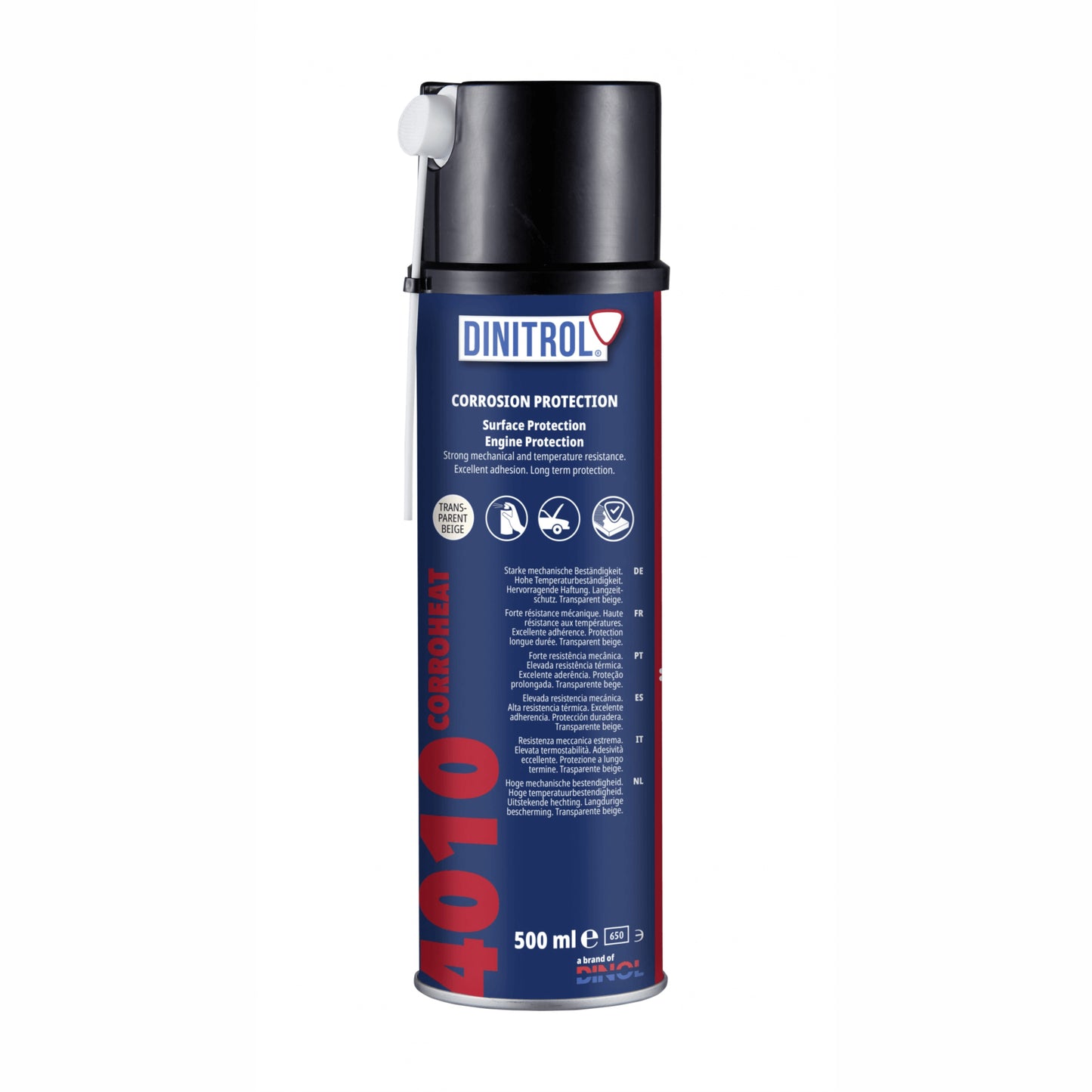 DINITROL 4010 : Resistant corrosion inhibitor for surface and engine protection [500ML Aerosol]
