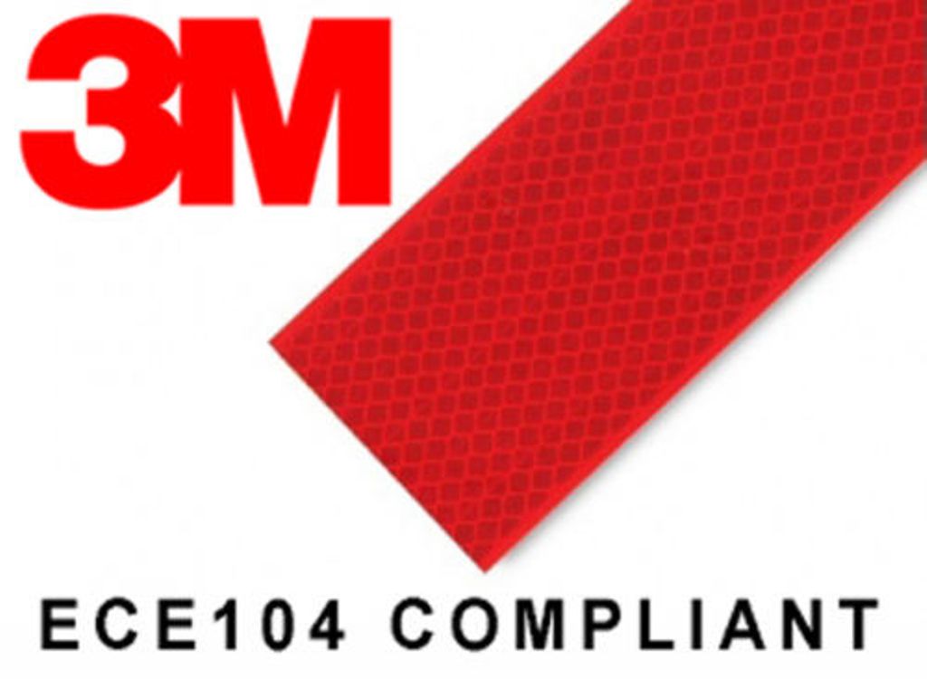 3M Series 9833 Conspicuity Markings High Intensity Prismatic Grade Reflective Tape, 2 inch Width