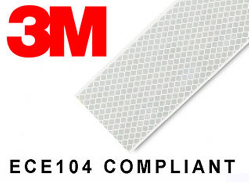 3M Series 9833 Conspicuity Markings High Intensity Prismatic Grade Reflective Tape, 2 inch Width