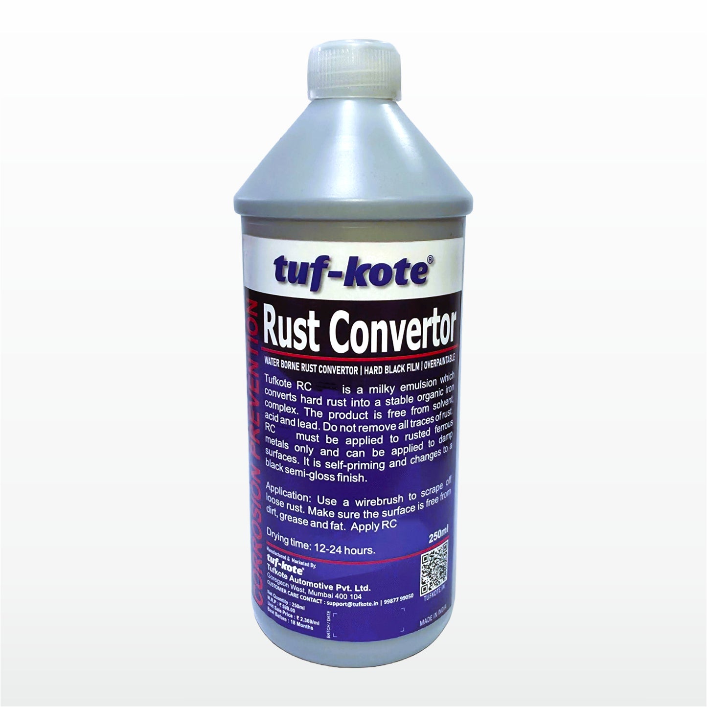 tuf-kote® RUST CONVERTOR Eco-Friendly Rust Converter and Primer All-in-One, Ultimate One-Step Solution to Convert Rusted Metal Surfaces and Prevent Further Rusting