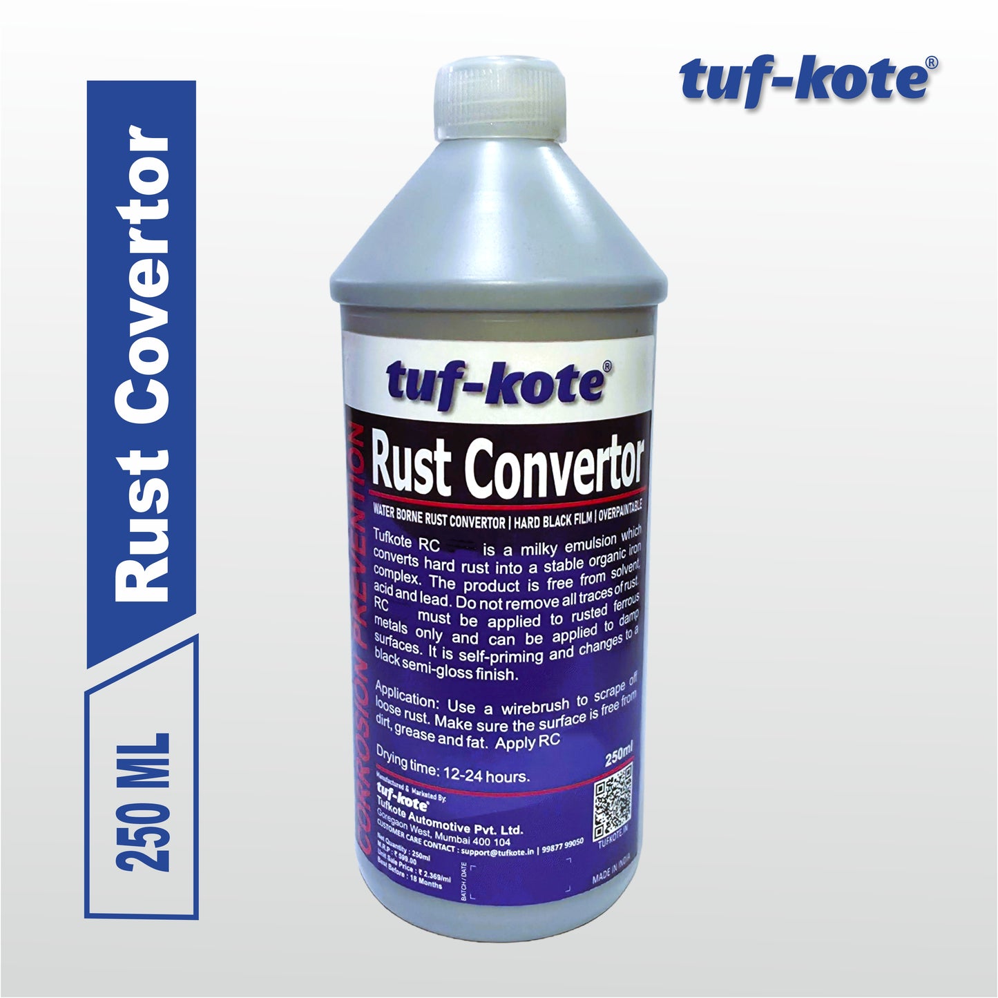 tuf-kote® RUST CONVERTOR Eco-Friendly Rust Converter and Primer All-in-One, Ultimate One-Step Solution to Convert Rusted Metal Surfaces and Prevent Further Rusting