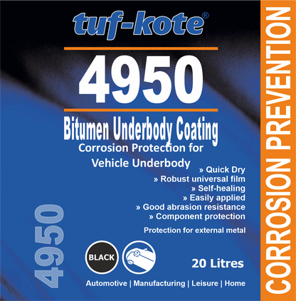 tuf-kote 4950 Bitumen Underbody Coating - 20 Litre MS Drum