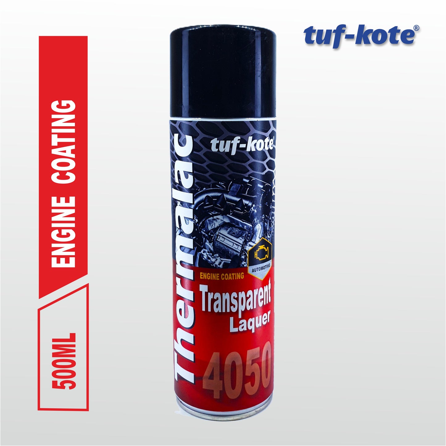 tuf-kote® THERMALAC 4050, Heat Resistant Engine Coating Spray for Car, TRANSPARENT