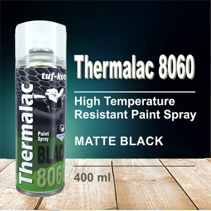 tuf-kote® THERMALAC 8060 - Heat Resistant Corrosion Prevention, Black Paint Spray Silencer Coating