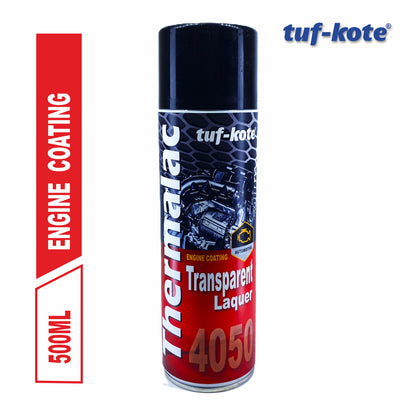 tuf-kote® THERMALAC 4050, Heat Resistant Engine Coating Spray for Car, TRANSPARENT