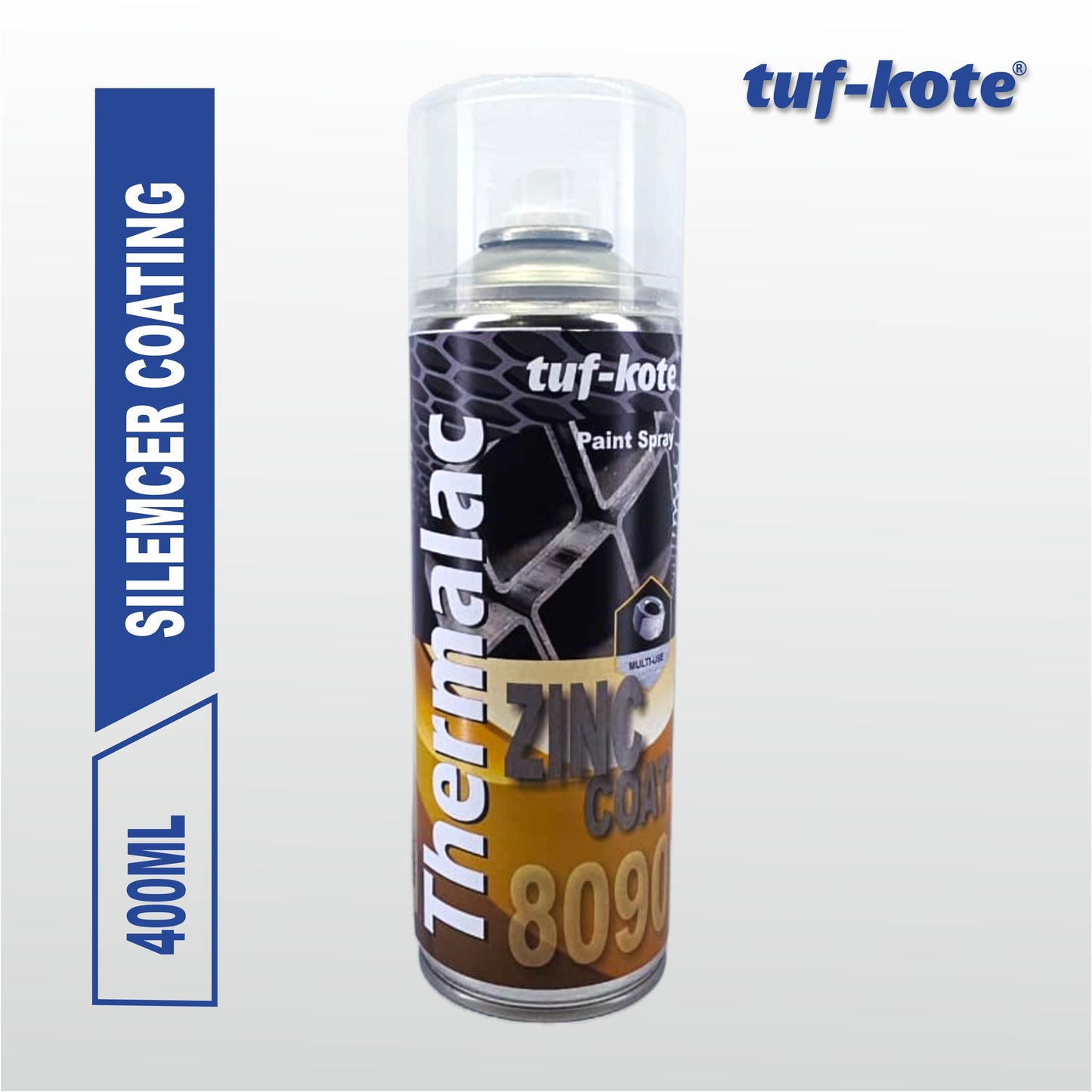 tuf-kote® THERMALAC 8090 - Zinc Coat Paint Spray Silencer Coating Bright Zinc Galvaniser