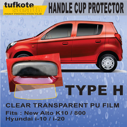 tuf-kote® TufShield Car Door Handle Scratch Protection Vinyl Film - Clear Transparent